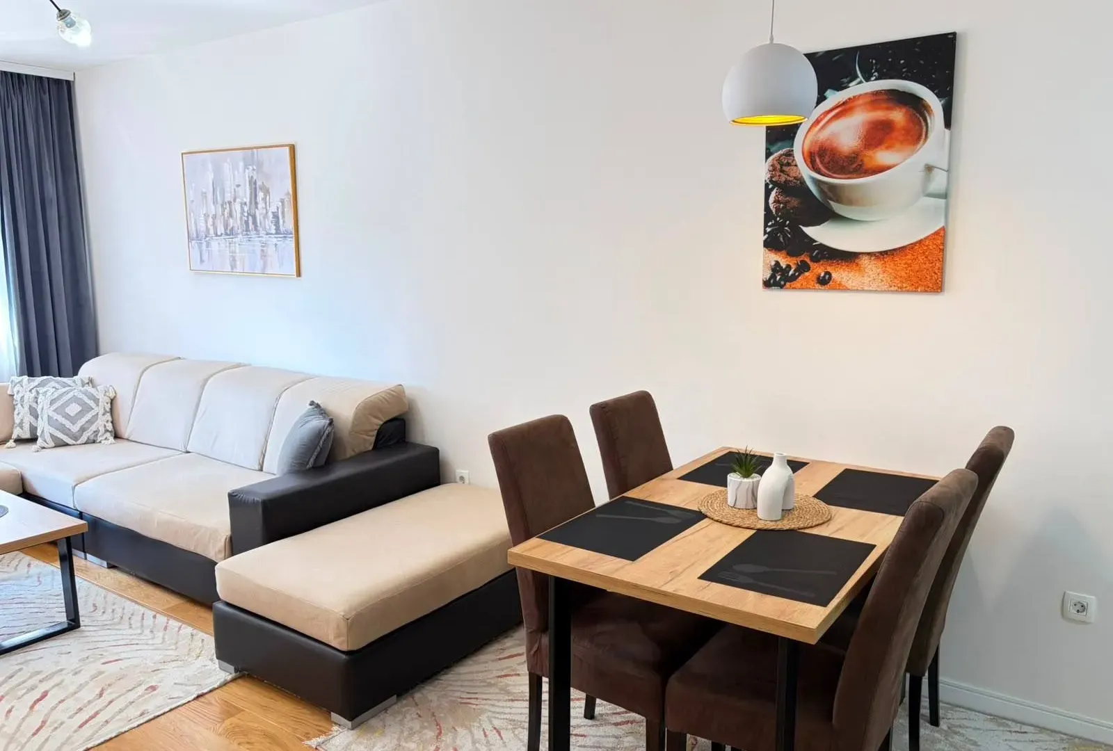 Rent, one bedroom apartment, 47m², Central Point, Podgorica