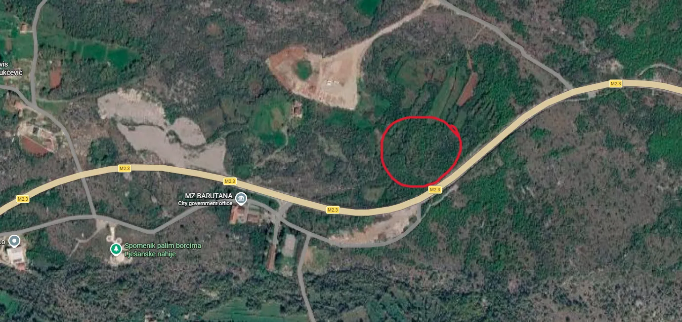 Prodaja, plac, 12900m², Barutana, Podgorica