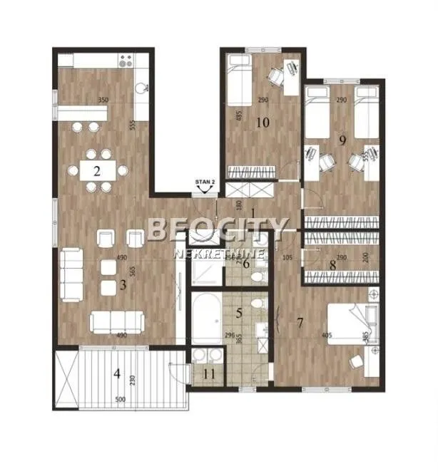 Prodaja, četvorosoban stan, 135m², Novo naselje, Novi Sad