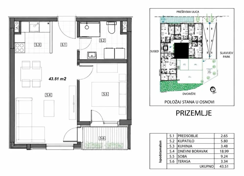 Prodaja, jednosoban stan, 44m², Lion, Zvezdara Sve Podlokacije