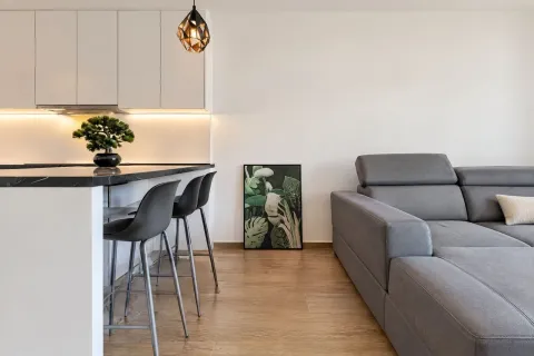 Moderan enterijer sa dnevnim boravkom i kuhinjom u nastavku. - image 3
