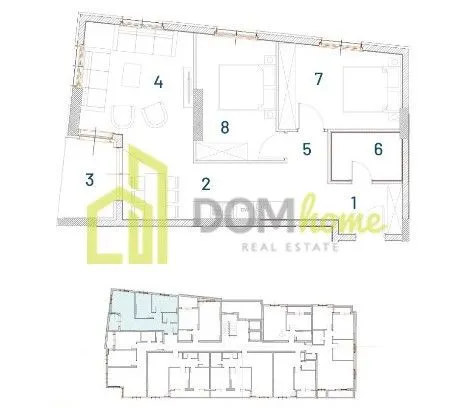Sale, two bedroom apartment, 71m², Bar, Crna Gora