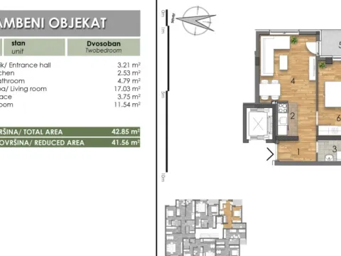 Prodaja, dvosoban stan, 42m², Bulevar Oslobodjenja, Novi Sad Sve Podlokacije - image 4