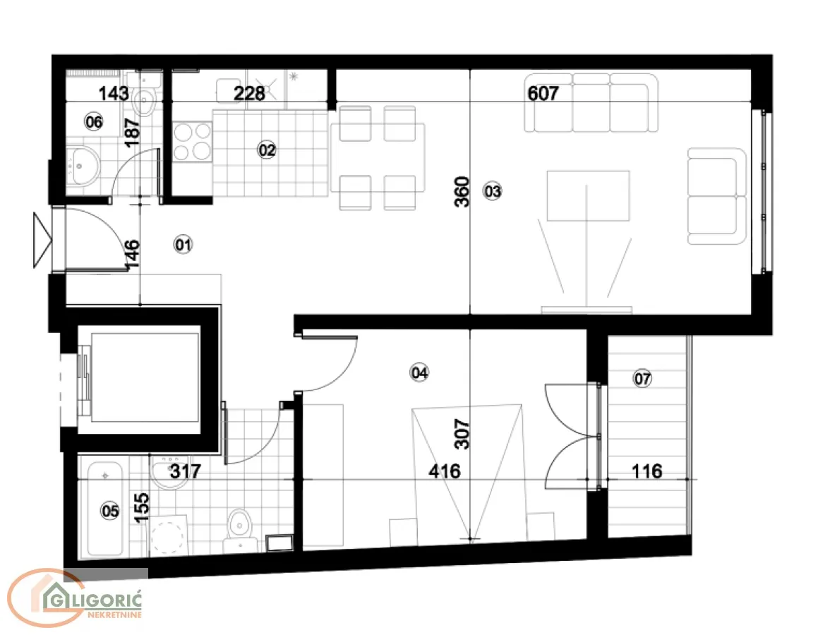 Prodaja, dvosoban stan, 57m², Pančevo, Srbija
