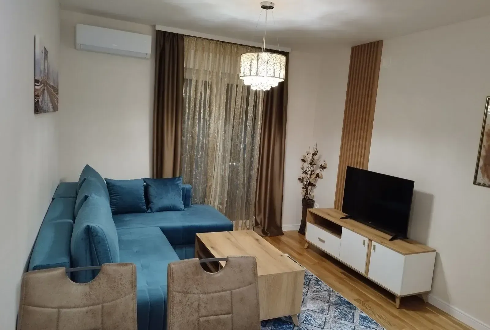 Rent, one bedroom apartment, 43m², Pobrežje, Podgorica