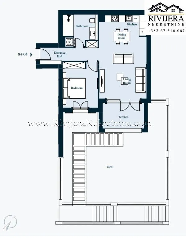 Prodaja, jednosoban stan, 59m², Tivat, Crna Gora
