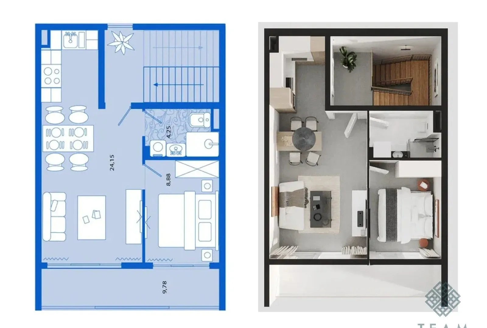 Prodaja, jednosoban stan, 47m², Tivat, Crna Gora