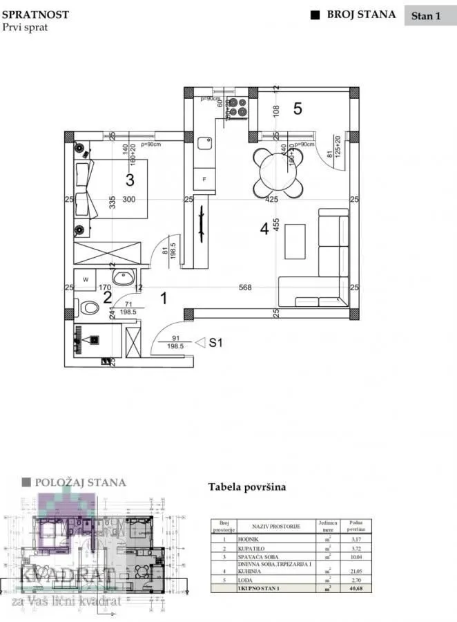 Prodaja, stan, 40m², Veternik, Novi Sad Sve Podlokacije