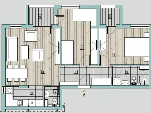 Prodaja, trosoban stan, 70m², Medijana, Niš - image 2