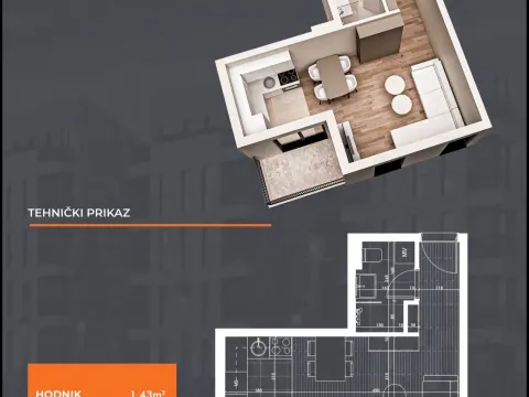 Prodaja, garsonjera, 29m², Zabjelo, Podgorica - image 5