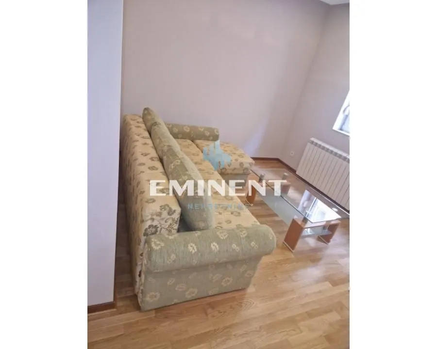 Smaller living room with a sofa and coffee table.