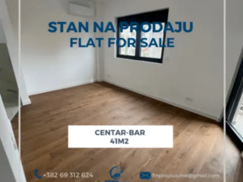 Prodaja, jednosoban stan, 41m2, Centar, Bar Prodaja, jednosoban stan, 41m2, Centar, Bar