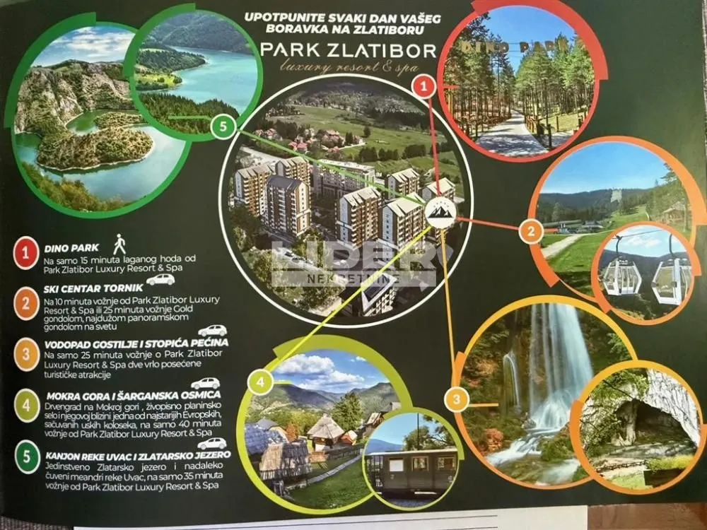 Prodaja, dvosoban stan, 36m², Centar, Čajetina