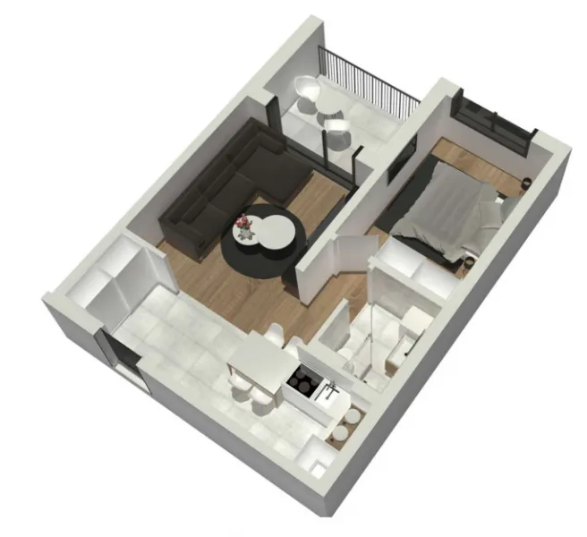 Sale, two bedroom apartment, 49m², Mirijevo Sve Podlokacije, Beograd