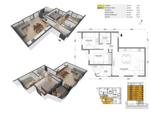 Sale, apartment, 65m², Bar, Crna Gora - image 8
