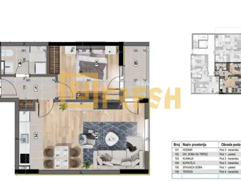 Prodaja, jednosoban stan, 47m², Zabjelo, Podgorica - image 6