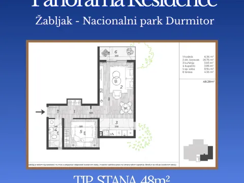 Prodaja, dvosoban stan, 48m², Centar, Žabljak - image 8