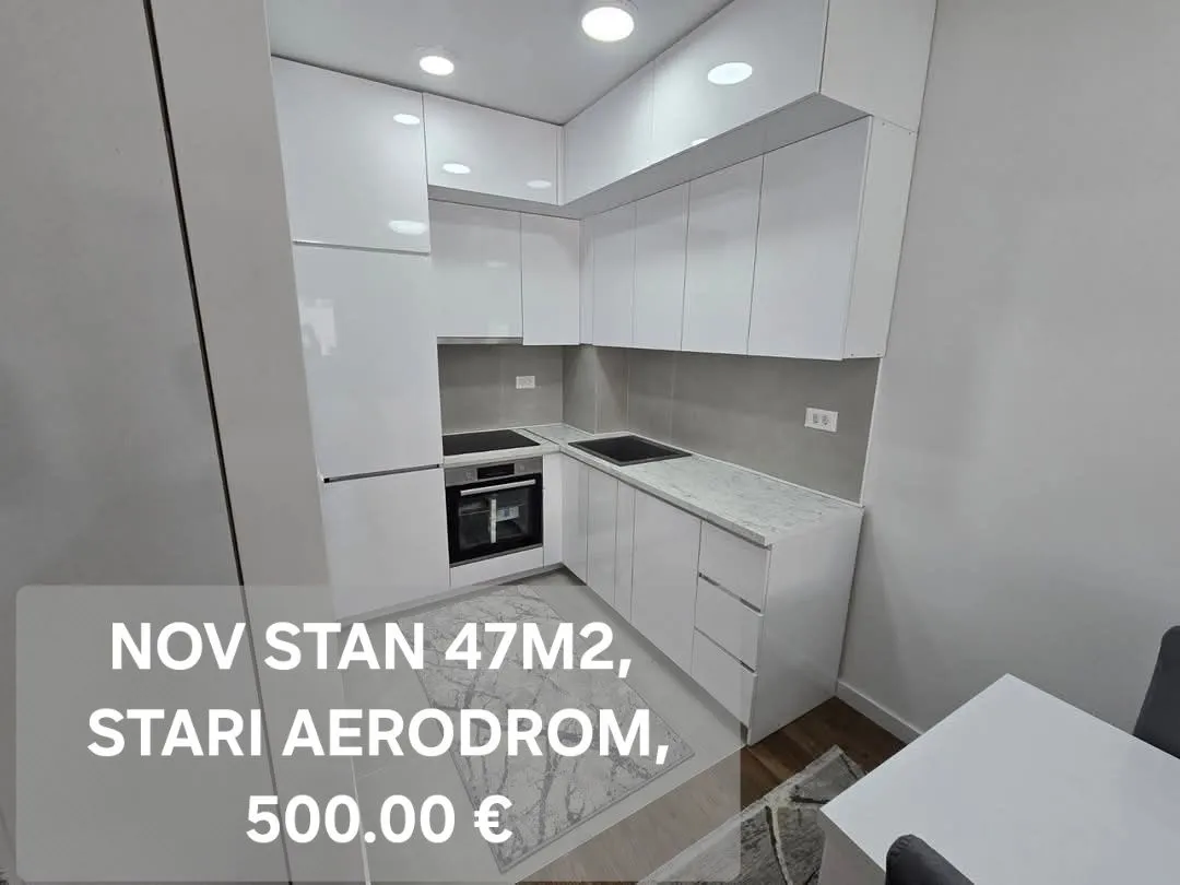 Rent, one bedroom apartment, 47m², Stari Aerodrom, Podgorica