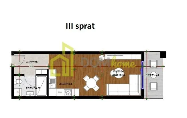 Prodaja, garsonjera, 36m², Gorica C, Podgorica