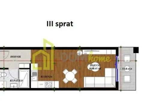 Sale, studio apartment, 36m², Gorica C, Podgorica - image 8