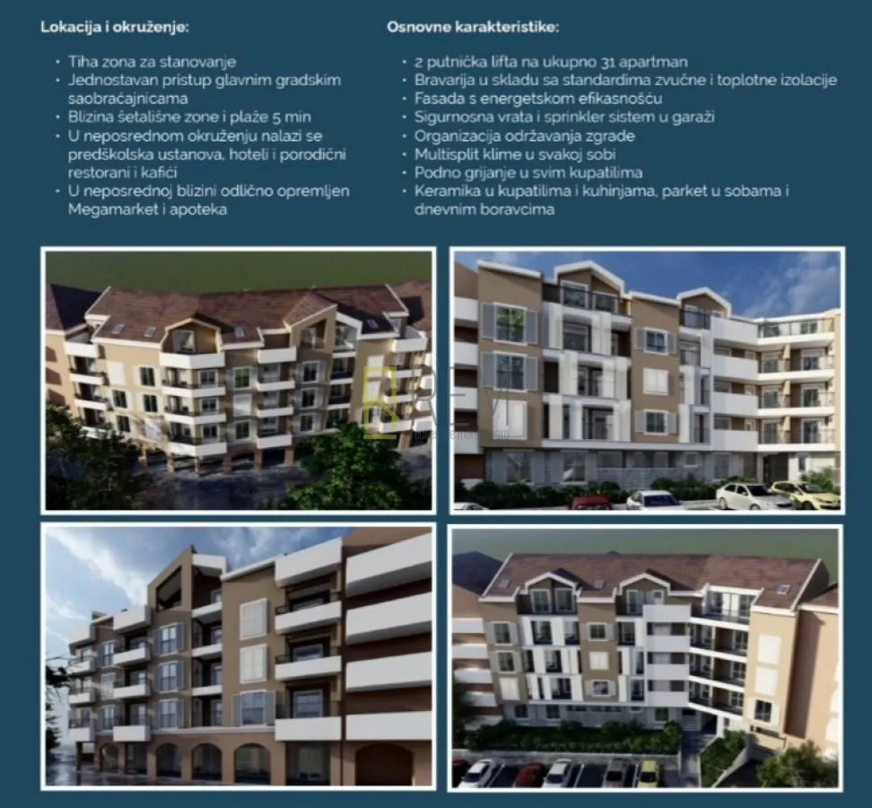 Prodaja, trosoban stan, 114m², Adok, Budva