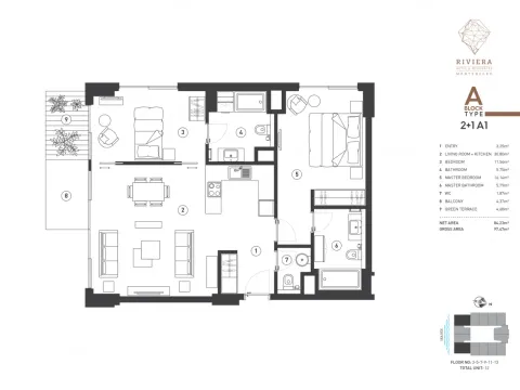 Sale, two bedroom apartment, 84m², Budva, Crna Gora - image 2