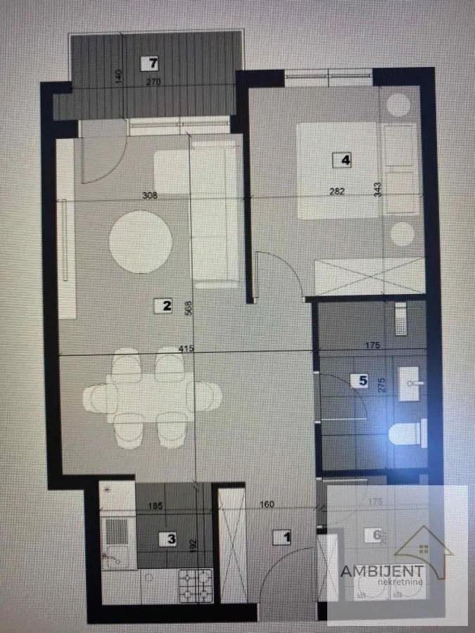 Prodaja, dvosoban stan, 48m², Stari Banovci, Stara Pazova
