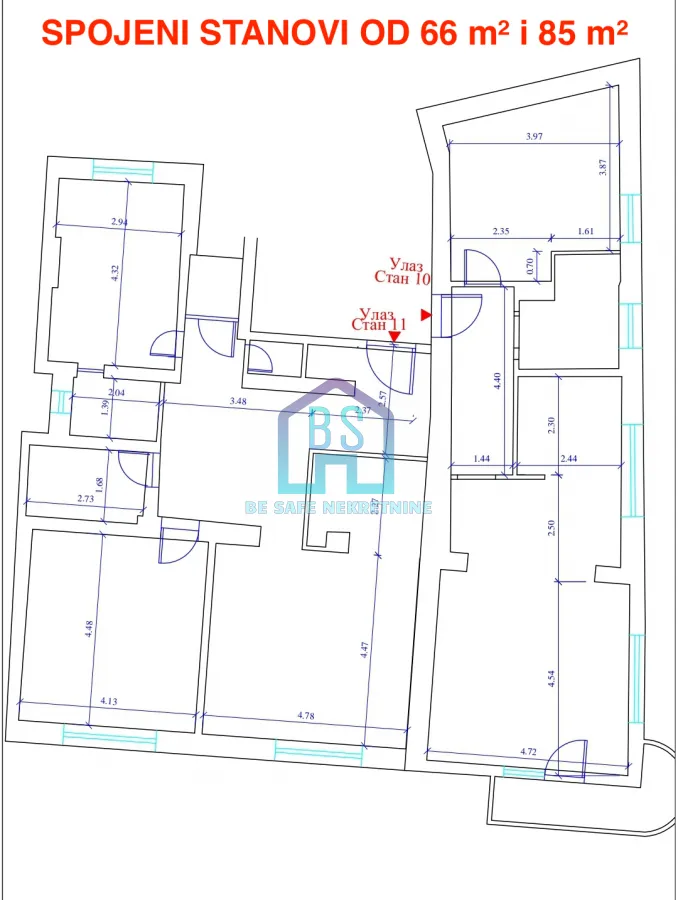 Prodaja, trosoban stan, 85m², Stari grad, Novi Sad