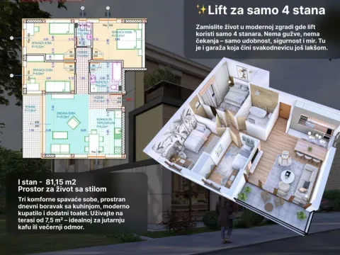 Prodaja, četvorosoban stan, 82m², Zemun Kalvarija, Zemun Sve Podlokacije - image 3