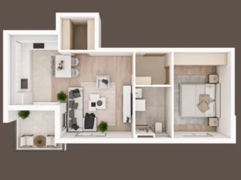 Sale, one bedroom apartment, 49m², Zabjelo, Podgorica - image 3