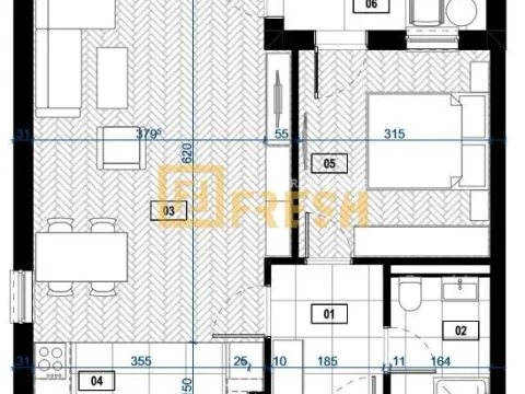 Prodaja, jednosoban stan, 55m², Zabjelo, Podgorica - image 3