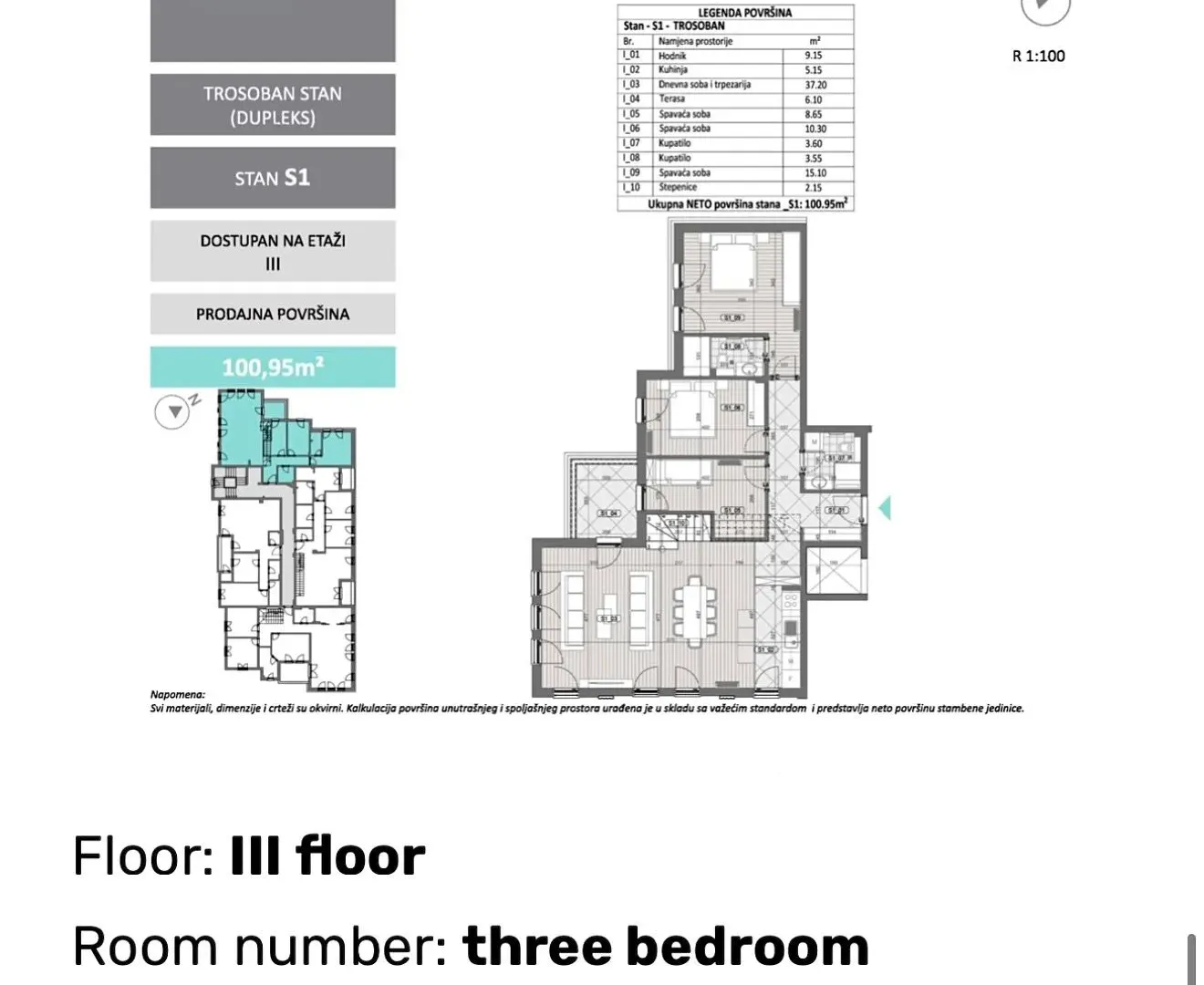 Prodaja, trosoban stan, 221m², Pod Goricom, Podgorica