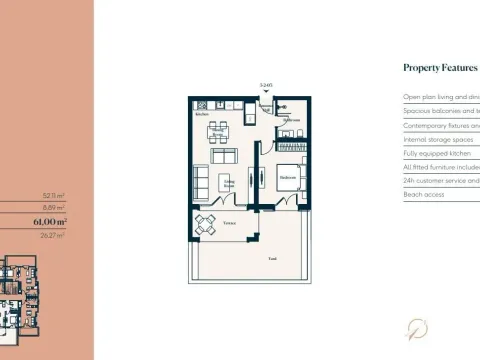 Prodaja, jednosoban stan, 61m², Tivat, Crna Gora - image 5