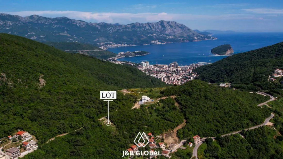 Prodaja, plac, 1000m², Prijevor, Budva