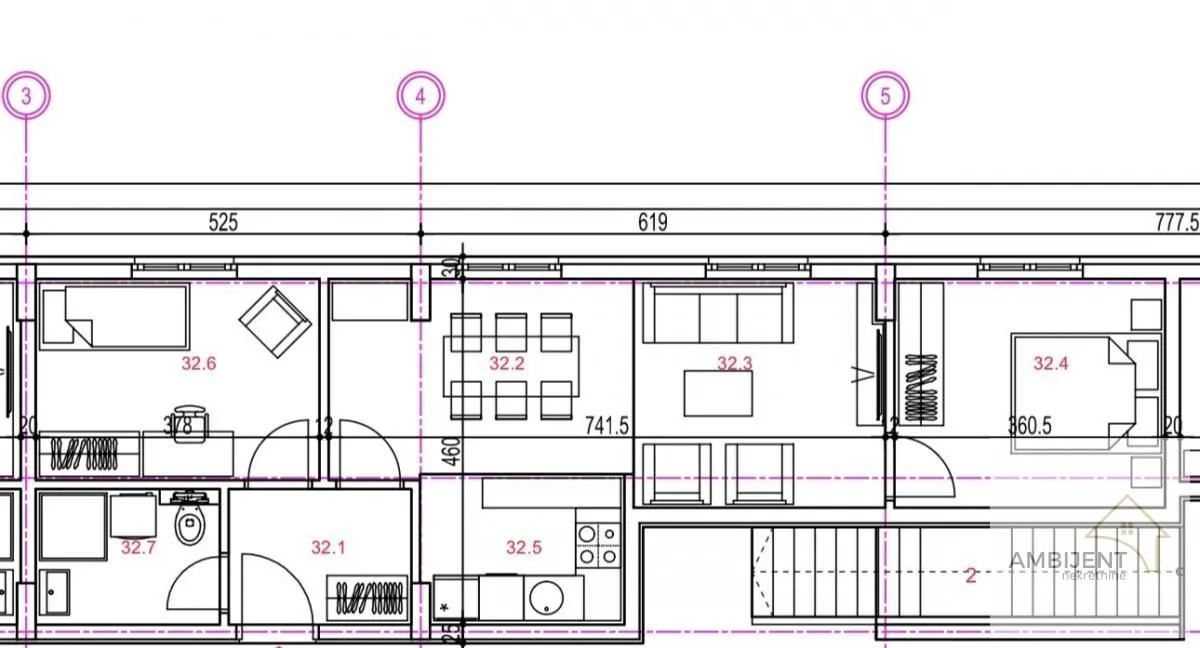 Prodaja, dvosoban stan, 55m², Novi Banovci, Stara Pazova