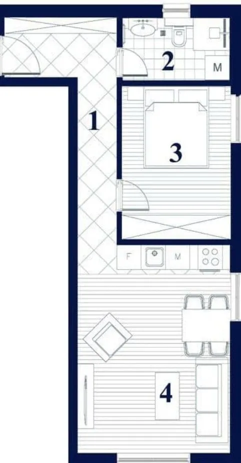 Sale, apartment, 55m², Prčanj, Kotor