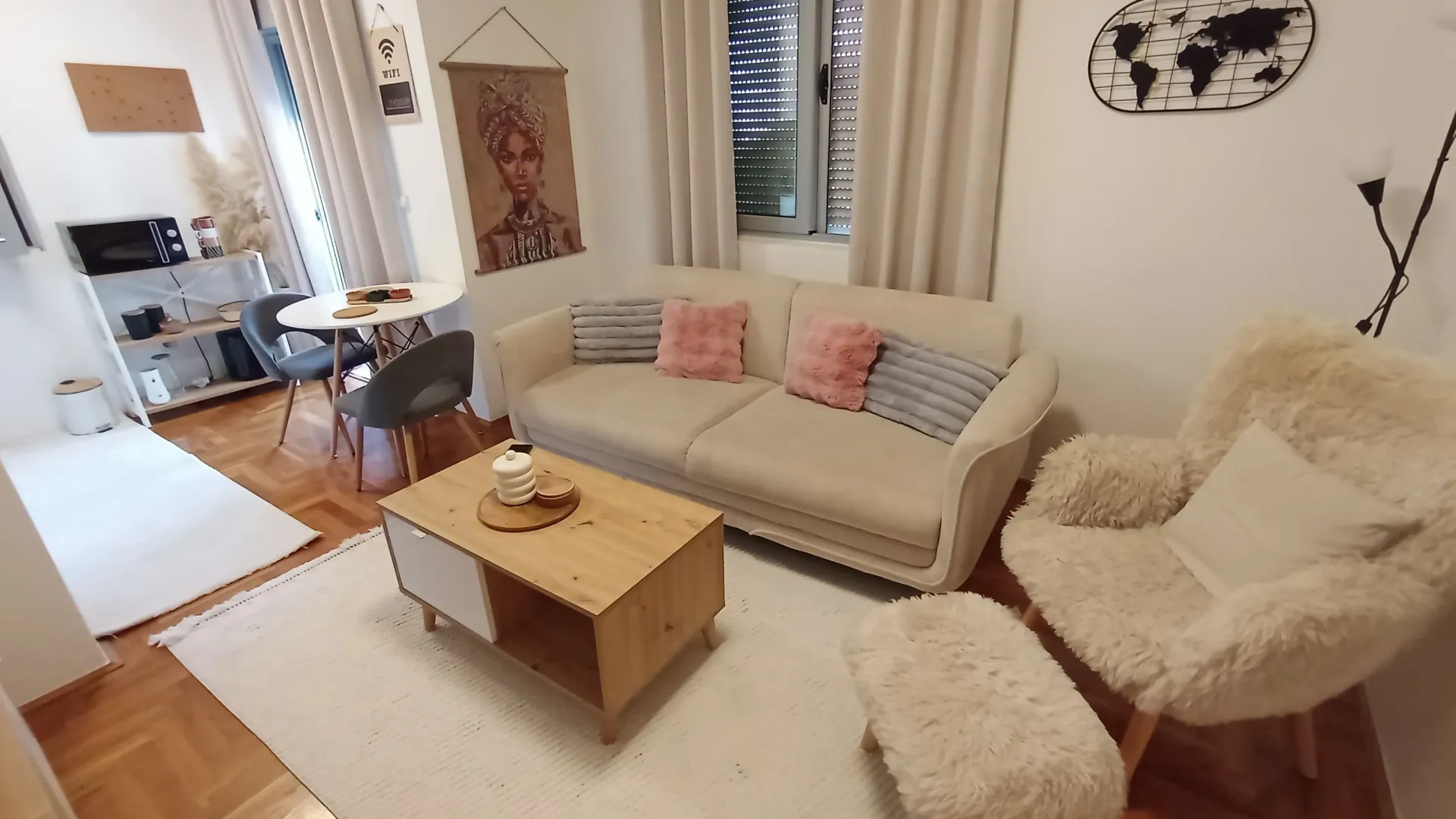 Rent, one bedroom apartment, 47m², Preko Morače, Podgorica
