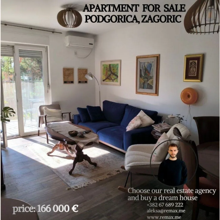 Prodaja, dvosoban stan, 65m², Zagorič, Podgorica