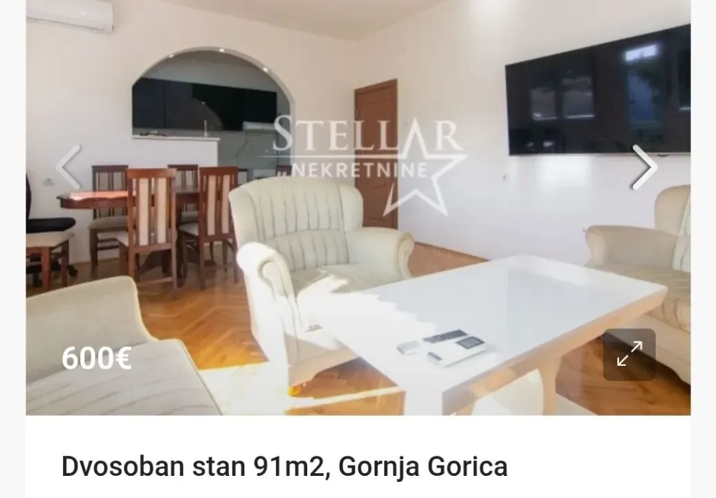 Izdavanje, stan, 91m², Gornja Gorica, Podgorica
