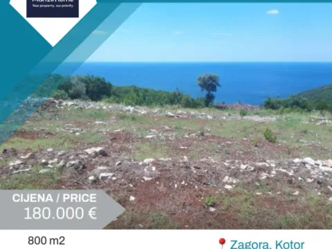 Prodaja,  zemljište, 400m2, Zagora, Kotor