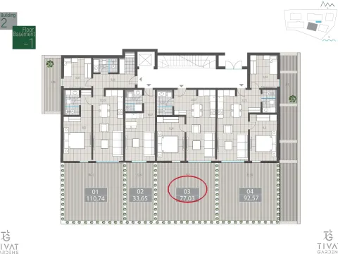 Sale, one bedroom apartment, 77m², Centar, Tivat - image 7