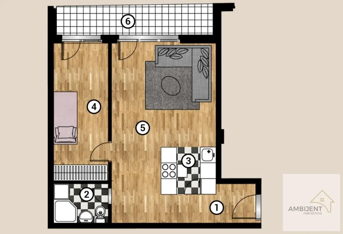 Prodaja, dvosoban stan, 50m², Nova Pazova, Stara Pazova