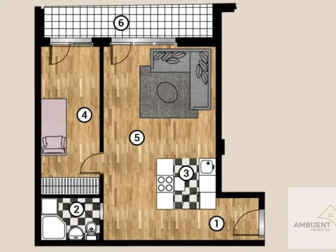 Prodaja, dvosoban stan, 50m², Nova Pazova, Stara Pazova - image 4