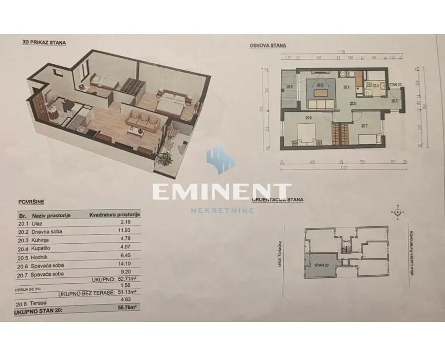 Sale, apartment, 56m², Dušanovac, Voždovac Sve Podlokacije