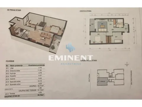 Sale, apartment, 56m², Dušanovac, Voždovac Sve Podlokacije - image 3