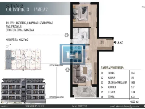 Prodaja, jednosoban stan, 45m², Vrnjačka Banja, Srbija - image 2