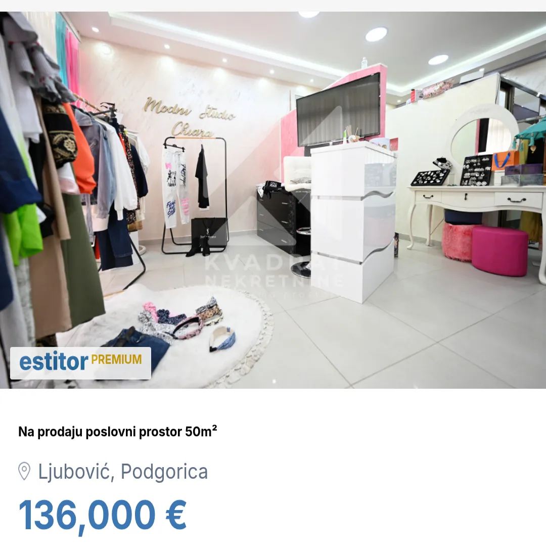 Sale, office space, 50m², Ljubović, Podgorica