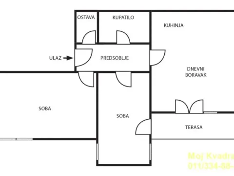 Sale, two bedroom apartment, 61m², Tošin bunar, Novi Beograd Sve Podlokacije - image 18