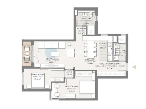 Prodaja, trosoban stan, 85m², Autokomanda, Voždovac Sve Podlokacije - image 8