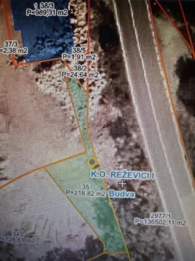 Prodaja, plac, 222m², Reževići, Budva
